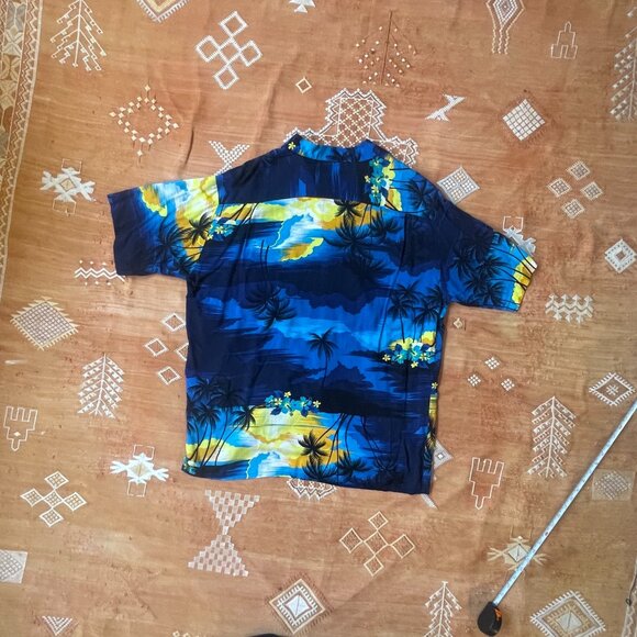 Vintage Pineapple Connection Hawaiian Shirt – Tropical Palm Print, Size XL - Picture 5 of 5